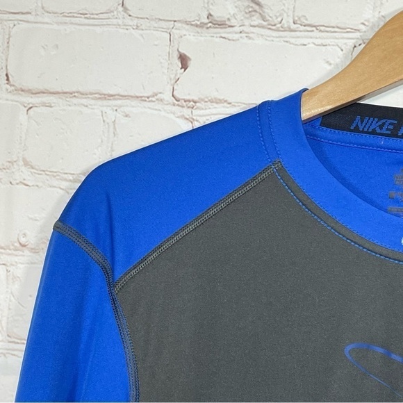 Nike Pro Combat Shirt Mens Large Ken Griffey Jr Swingman Fitted Blue Gray - Picture 2 of 11